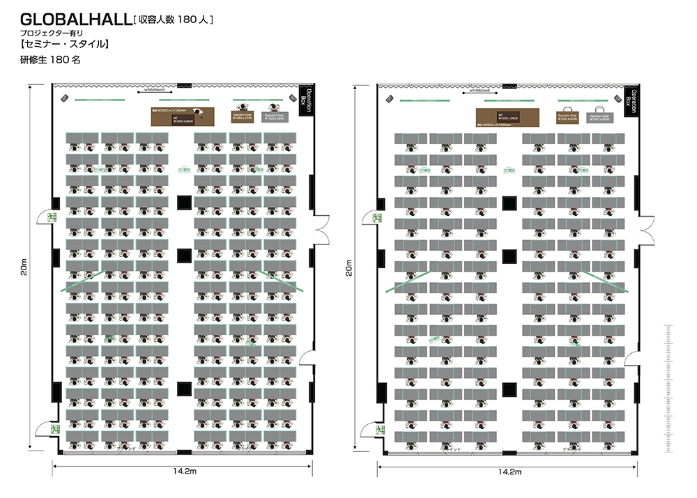 GLOBALHALL フロアマップ
